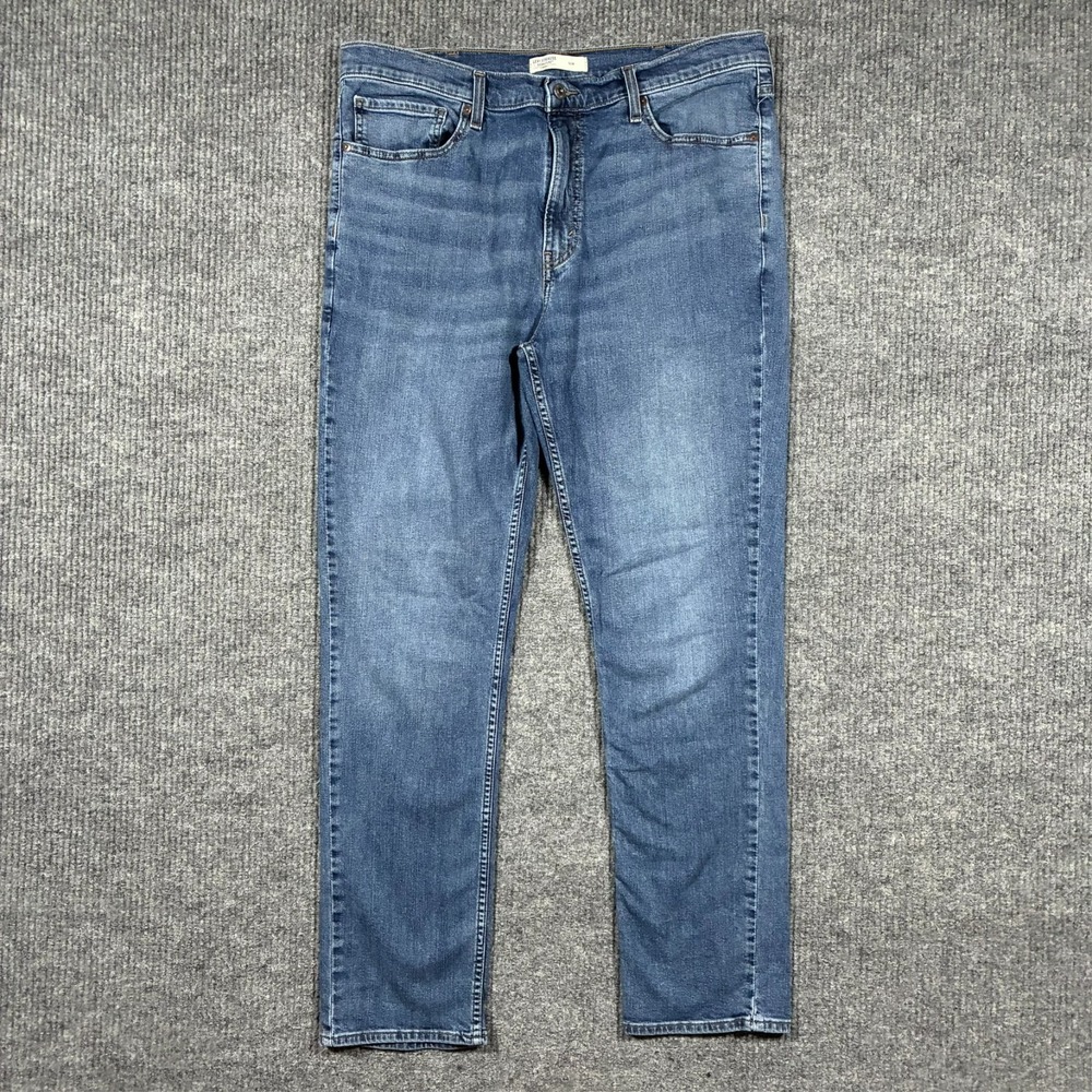 Levi Strauss Signature Gold Mens Slim Straight Jeans 38x32 Blue‎ Stretch Denim